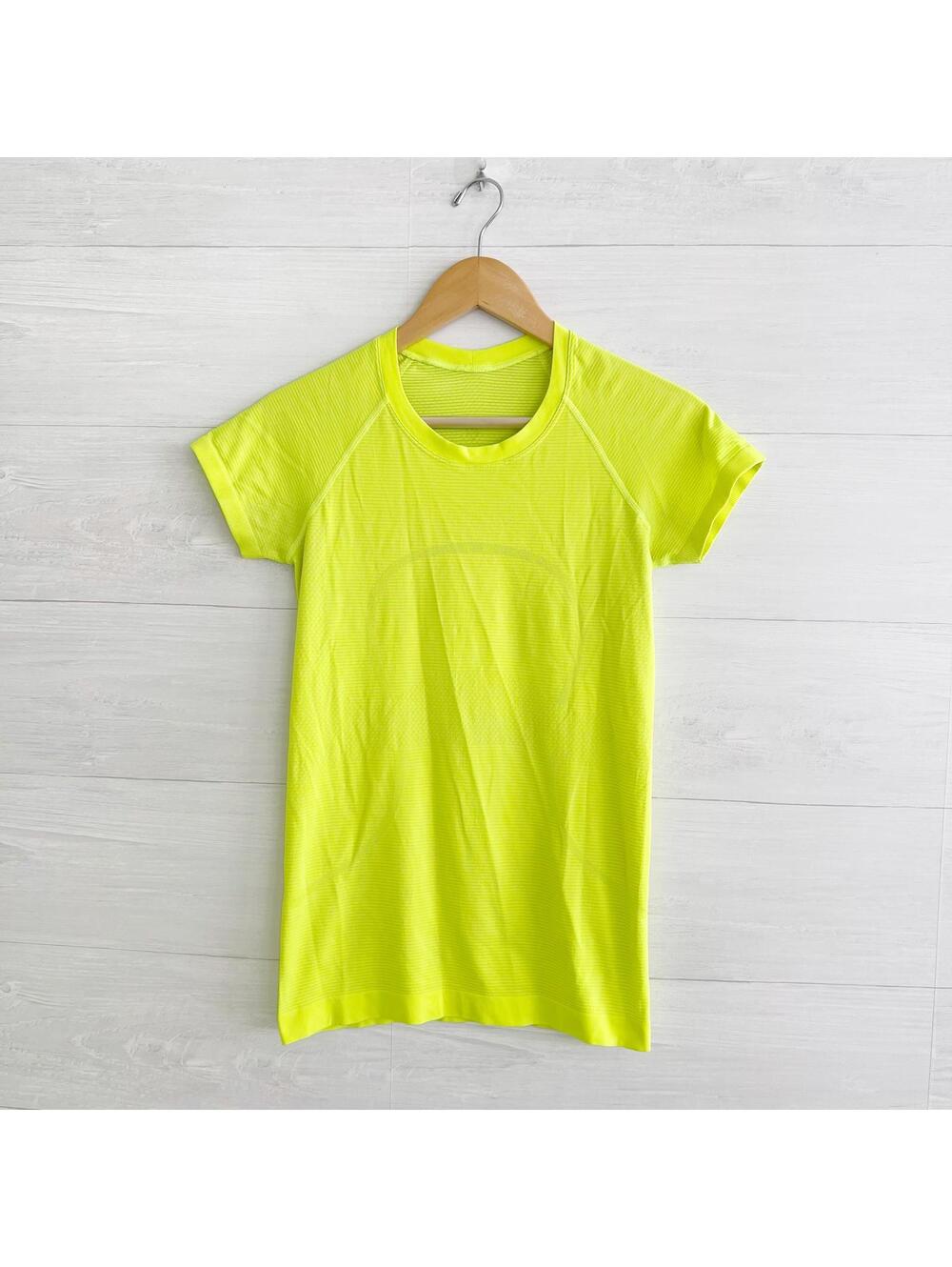 Lululemon - Neon yellow short sleeve Swiftly Tech shirt, sz 6